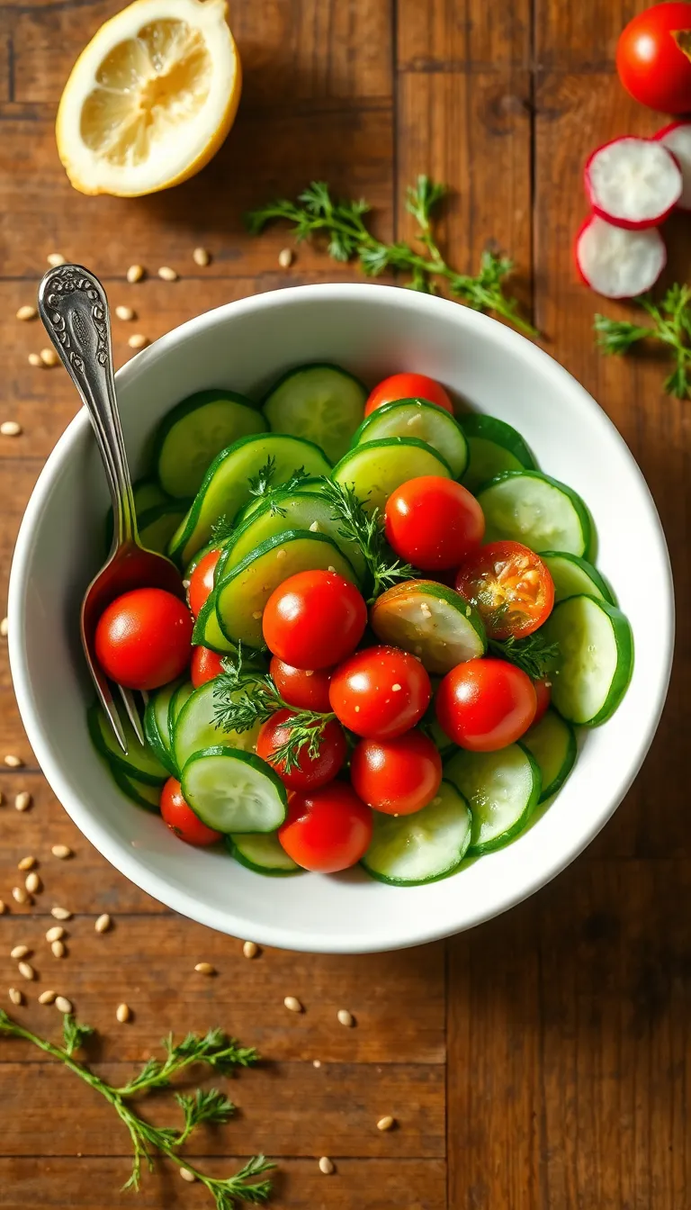 About This cucumber salad Recipe