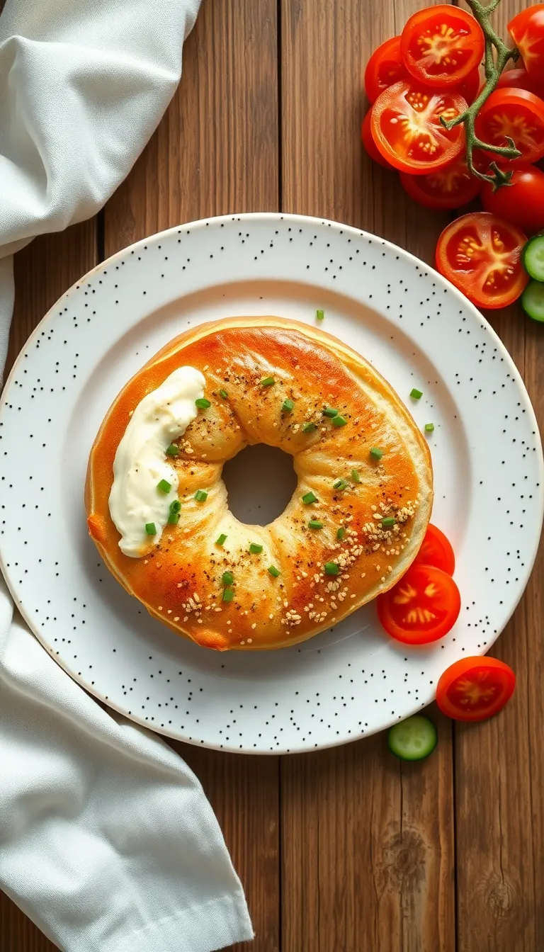 About This bagel with cream cheese Recipe
