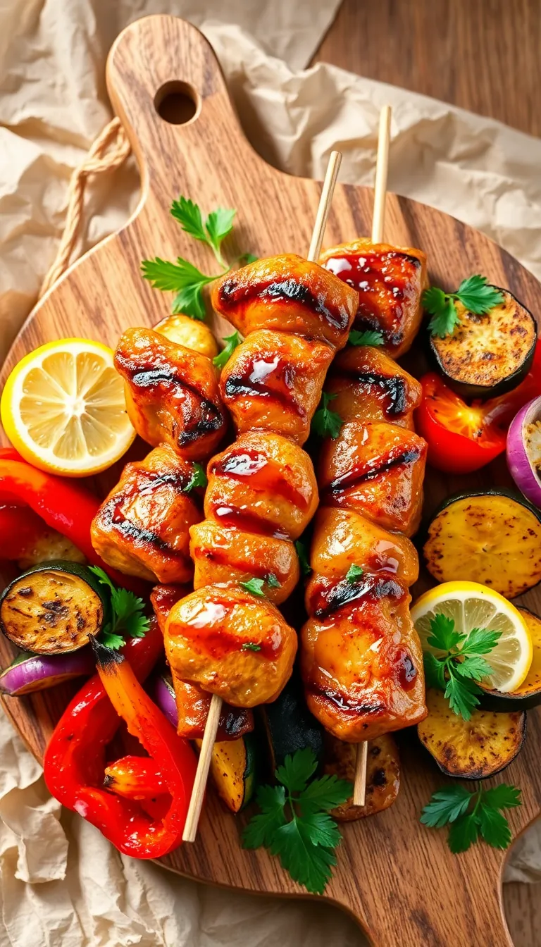 About This chicken skewers Recipe