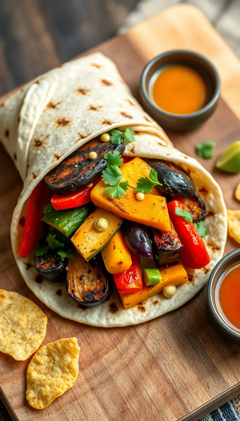 About This grilled veggie wrap Recipe